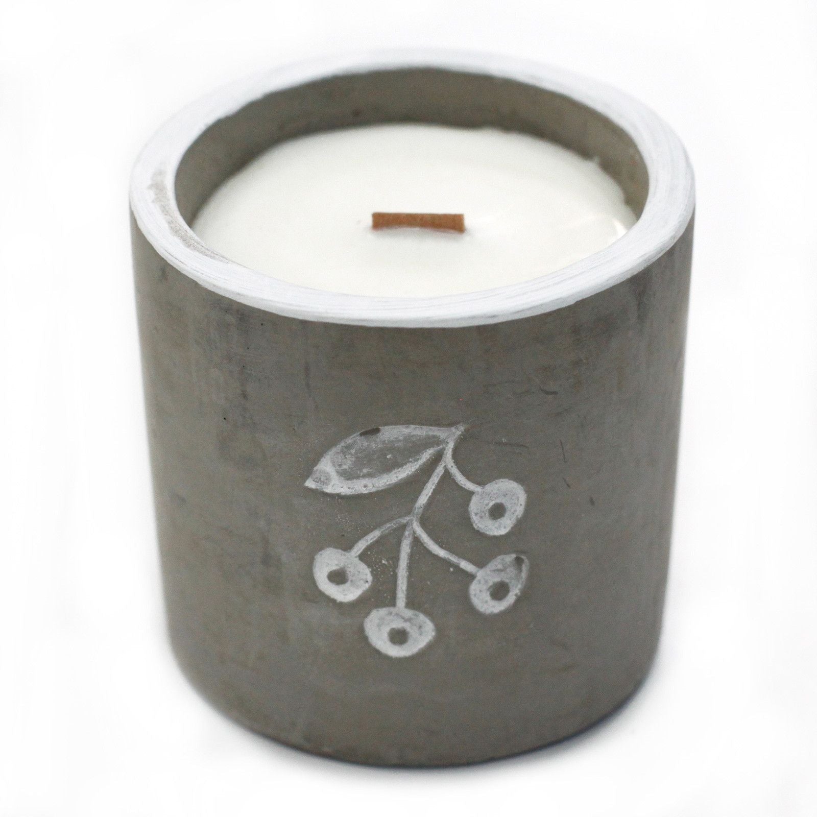 Med Concrete Soy Candle - Berrys - Juniper & Sweet Gin